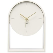 카르텔 시계 Kartell Air du Temps Table Clock Plastic White 21.5 x 8 30 cm125226