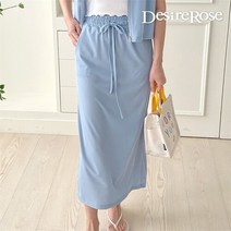 디자이어로즈 [디자이어로즈] 여성 롱 밴딩 트임 골지 스커트 3color