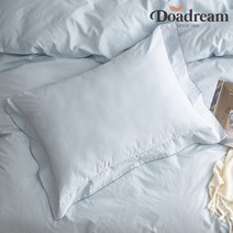 도아드림 퓨어 호텔식 80수 민트 베개커버, 1개