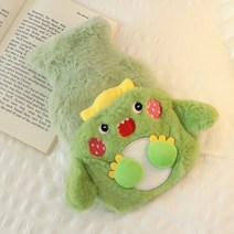 극세사 보온물주머니 보온 물팩 보냉 물난로 손/발난로 핫팩 캐릭터 펭귄 강아지 곰돌이 고양이 애니멀 털커버 계묘년 토끼띠 선물 캠핑용 찜질팩 남녀공용, 1번
