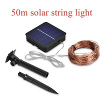 태양광정원등계단조명 옥상조경공사 Led 야외 태양 램프 10m20m30m50m led 문자열 요정 휴일 크리스마스 파티 garlands 태양 정원 방수 luz, 50m 태양열 스트링, 협력사, 여러 가지 빛깔의
