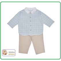 [밍크뮤ch]23년 S S (GN)클래식체크상하복 3317067207 유아외출복 정장 어린이집 백일 돌 선물