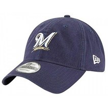 새로운 시대 920 MLB 코어 클래식 복제 밀워키 브루어스 9TWENTY 게임 아빠 모자 네이비 블루