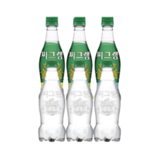 씨그램 라벨프리 450mlx20개 플레인 레몬 라임 피치, 라임350PETx24