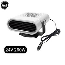 자량용 서리 제거기 12/24V 1000W 휴대용 자동차 히터 Defroster Demister 360 학위 ABS 난방 냉각 팬 트럭 액세서리, [03] 24V