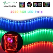 데스크탑 케이스 rgb led 스트립 빛 5050 12v 4pin led 헤더 pc 컴퓨터 argb 테이프 메인 보드 제어판 rgb 헤더 게이머 캐비닛, 없음, 방수