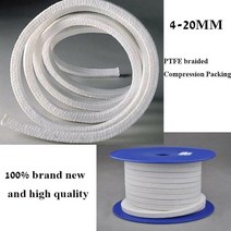 로프 새로운 0.5/1/2m 4-20MM PTFE 꼰 압축 포장 아크릴 섬유 ptfe 채워진 글 랜드, 10x10mm x 0.5m