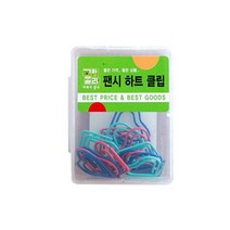 모든순간 팬시칼라하트클립15P, 쿠팡뚱땅 본상품선택