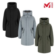 밀레 MILLET 3칼라 여성 여자 경량 소재와 에어리얼 구스 충전재 가볍고 보온성이 뛰어난 긴기장 다운 필드 파카
