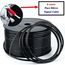 스피커케이블 1-100M Hi-Fi 오디오 2 코어 순수 실버 신호 케이블 스피커 AMP Interconnector XLR Rca, 03 1m