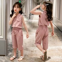 강아지 점프 슈트 여름 2021 의류 세트 복장 아동복 반팔 바지 3 4 5 6 7 8 9 10, 05 0694575-1_11 7T