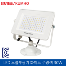번개표_금호 LED 사각투광등 화이트 주광색 30W 220V