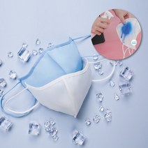 썸머에어 마스크 BFE인증 여름용 비말차단 쿨마스크 베이직 라이트 아동용 성인용, 썸머에어 라이트, 스카이 블루, L