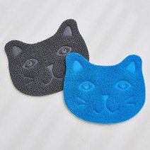 해피러시 사막화방지 고양이 매트, 블루