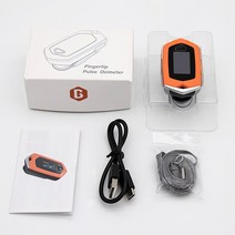 산소포화도 측정기 맥박 가정용 휴대용 의료용 디지털 손가락 맥박 산소 농도계 충전식 심박수 모니터 D 휴, 01 ornge