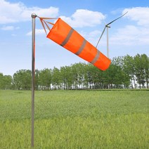 바람자루 윈드삭 풍향기 반사 windsock 야외 스크래치 방지 방풍 형광 반사 windsock weathervane 풍향 6080100150 cm, 100cm, 주황색