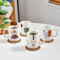 모던하우스 하프문 머그 4P 세트 350ML CA4022003, 단품