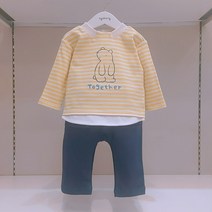 [아가방] 논현점*화사하고 귀여운 봄 상하세트/신축성 좋아 편안해 인기쟁이/아가방 상하복