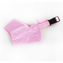 말티즈 포메 핑크색 부드러운 애견 천 입마개 마스크 오리입마개, 1개, 3호