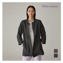 올리비아로렌 여성용 배색 스티치 셔츠 자켓 VOCFUXM3331