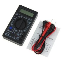 dt-832 mini pocket digital multimeter 1999 counts volt amp ohm diode hfe 연속성 테스터 전류계 voltmeter ohmme, 02 Black