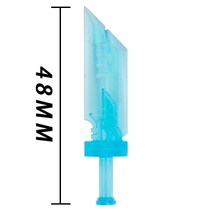 Koruit 중세 시 무기 4cm 미니 형 클라우드 타노 소드 홀 MOC 빌딩 블록 어린이용 벽돌 장난감, 22 B115(5PCS), 22 B115(5PCS)