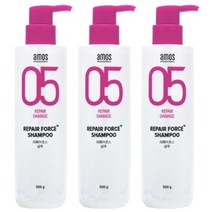 아모스프로페셔널 아모스 리페어포스 샴푸 500ml 일반샴푸, 3개