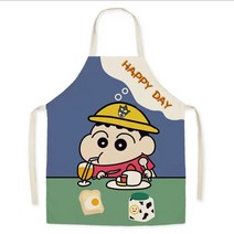 Younimu 짱구는 못 말려 캐릭터 패턴 앞치마 방수앞치마, B5, 1개