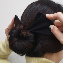 올림머리 와이어 당고머리끈 헤어 밴드 블랙 긴머리예쁘게묶기