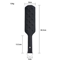 향상 고통 quincunx 스테인레스 스틸 스파이크 가죽 spanking paddle slapper whip for horse training, 색상1