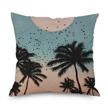 조약돌소파수채화 쿠션 커버 기하학적 추상 풍경 소파 베개 케이스 북유럽 단순 슬립, 09 60109-16_01 450*450 미리메터