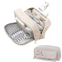 스브링 합격 필통 대용량 수납 3종, 합격하는크림