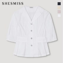 SHESMISS_02 [쉬즈미스] 투턱 자켓형 블라우스_SWWBLM21040