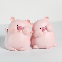 Last Dot 라스트닷 인테리어 저금통 아기돼지 저금통 인테리어 소품 장식품, 군침돼지