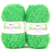 실바람섬유 퐁퐁 수세미실 2p, 3 연두
