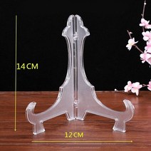 pop스탠드 거치대 배너 철제 입간판 카페 스텐 메뉴판 안내판 이젤 플레이트 홀더 투명 디스플레이 접시 스탠드 랙 웨딩 사진 액자 디스플레이 스탠드 받침대 홀더 지원, 6인치 플라스틱
