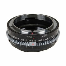 Vizelex CINE ND 스로틀 렌즈 어댑터 소니 E마운트 카메라의 캐논 FD 렌즈와 호환 가능