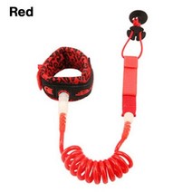 수상보드 스키 서핑 보트 전동 웨이크 탄성 코일 스탠드 서프 보드 업 패들 발목 가죽 끈 로프 TPU 다리 8 가지 색상, Red