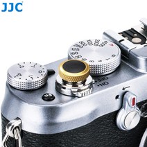 [JJC] 디럭스 교체형 나사식 카메라 소프트 릴리즈 버튼 모음 베이직셔터버튼모음, 디럭스 골드-블랙
