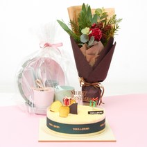 뚜레쥬르 고구마케익+파인벨 조화꽃다발+홈파티세트, (1)당일택배발송