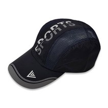 TORIMALL 런웨이브 SPORTS 매쉬 등산캡모자, 블랙
