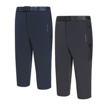 콜핑 리와 7부 남 KQP0985M 멜란지 스트레치 스판 남성 여름 등산 반바지