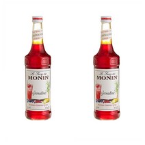 모닌 프리미엄 그레나딘 석류 시럽 750mL 2팩 Monin Premium Grenadine Flavoring Syrup 25.4oz