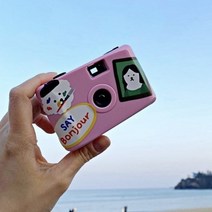 가성비 필름카메라 입문용 감성 필카, 화이트핑크