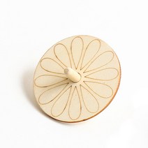 민화샵 나무팽이 만들기재료 팽이심포함, 국화꽃 UDOWD0034