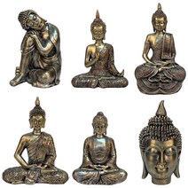 부처님 동상 홈 장식 Buddah statue 선 장식 명상 부처님 장식, 16.5X17X25。5cm