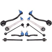 TOPAZ 메르세데스 벤츠 C230 C240 C280 C320 CLK320 CLK350용 전면 상단 및 하단 서스펜션 컨트롤 암 타이 로드 엔드 스웨이 바 교체품 10개