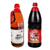 홍영의 붉은대게 백간장1.5L+홍일식품 홍게맛장1.8L, 1개, 1.5L+1.8L