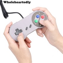 최신 슈퍼 클래식 유선 USB 게임 컨트롤러 패드 조이스틱 PC 용 노트북 컴퓨터 SNES 제어를위한 Windows, 한개옵션1, 한개옵션0