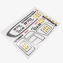 굴삭기 K970 업그레이드 스티커 1/14 엔지니어링 차량 모델 액세서리 장난감, [01] Upgrade Sticker